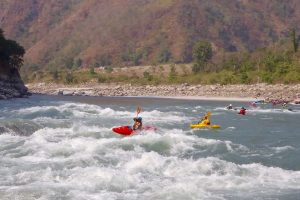 Rafting in sunkoshi river